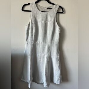 Tibi Fit and Flare Linen Sleeveless dress
